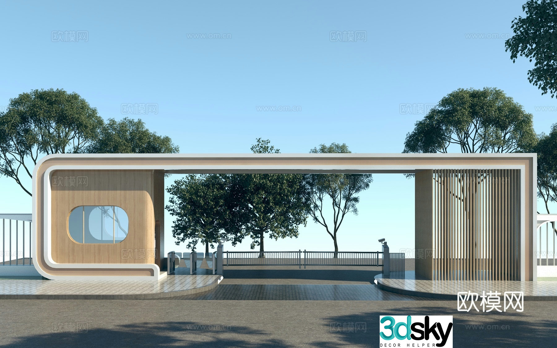 Modern door 3d model