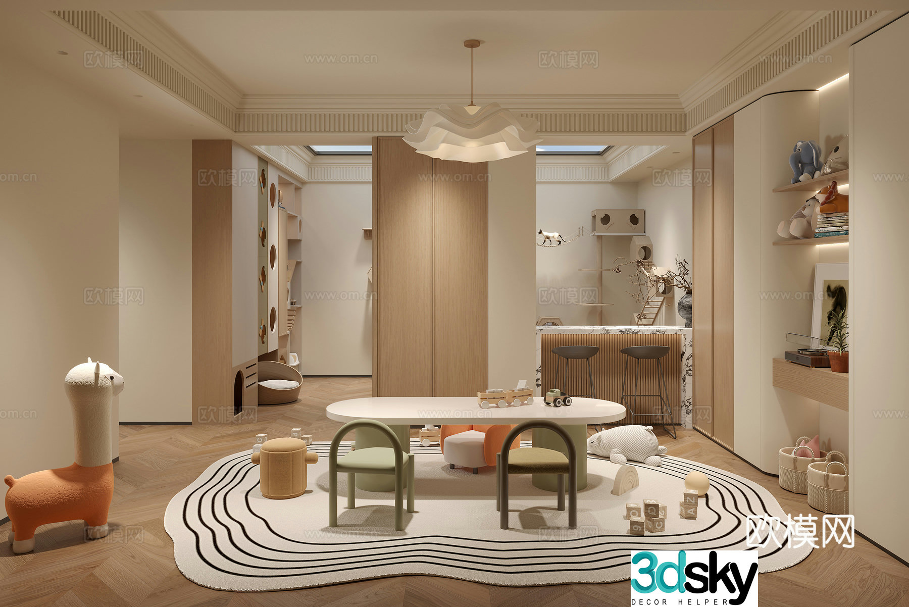 Children’s entertainment area 3D model