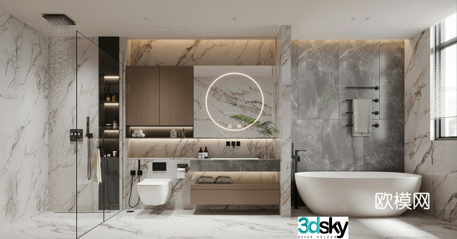 Modern bathroom 3d model