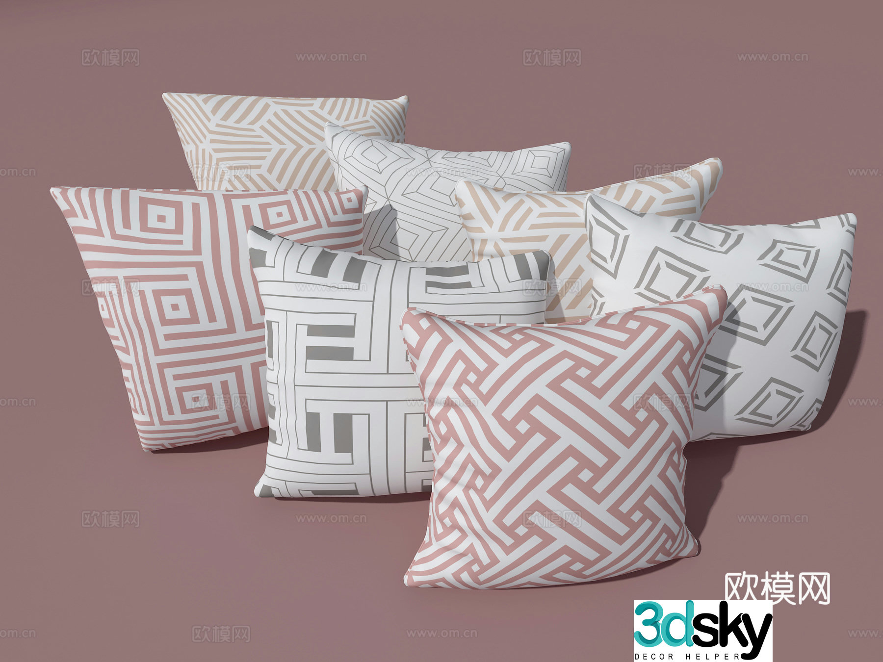 Sofa pillow 3d model