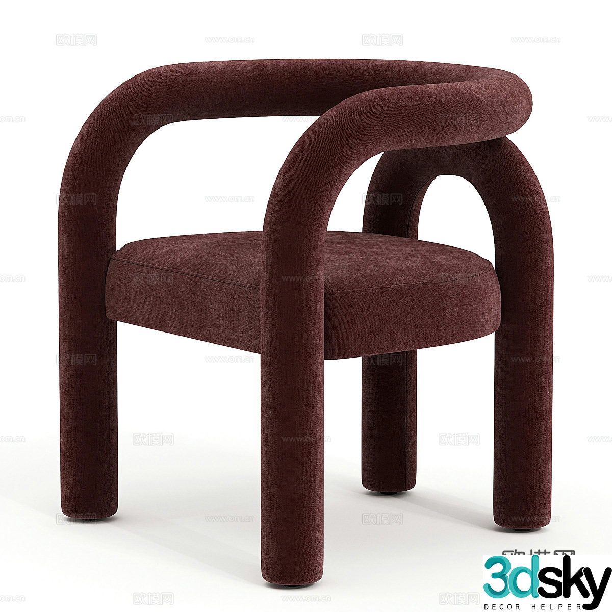 Sofa coffee table combination 3D model