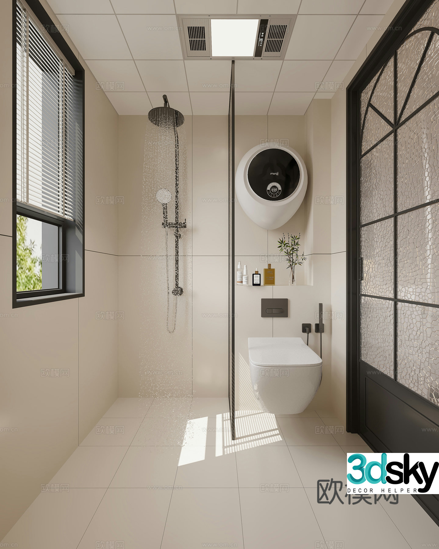 Modern bathroom 3d model