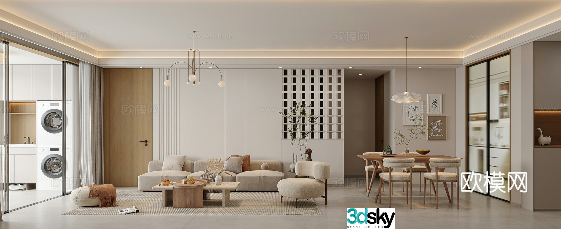 Wasabi Wind Restaurant 3D Model