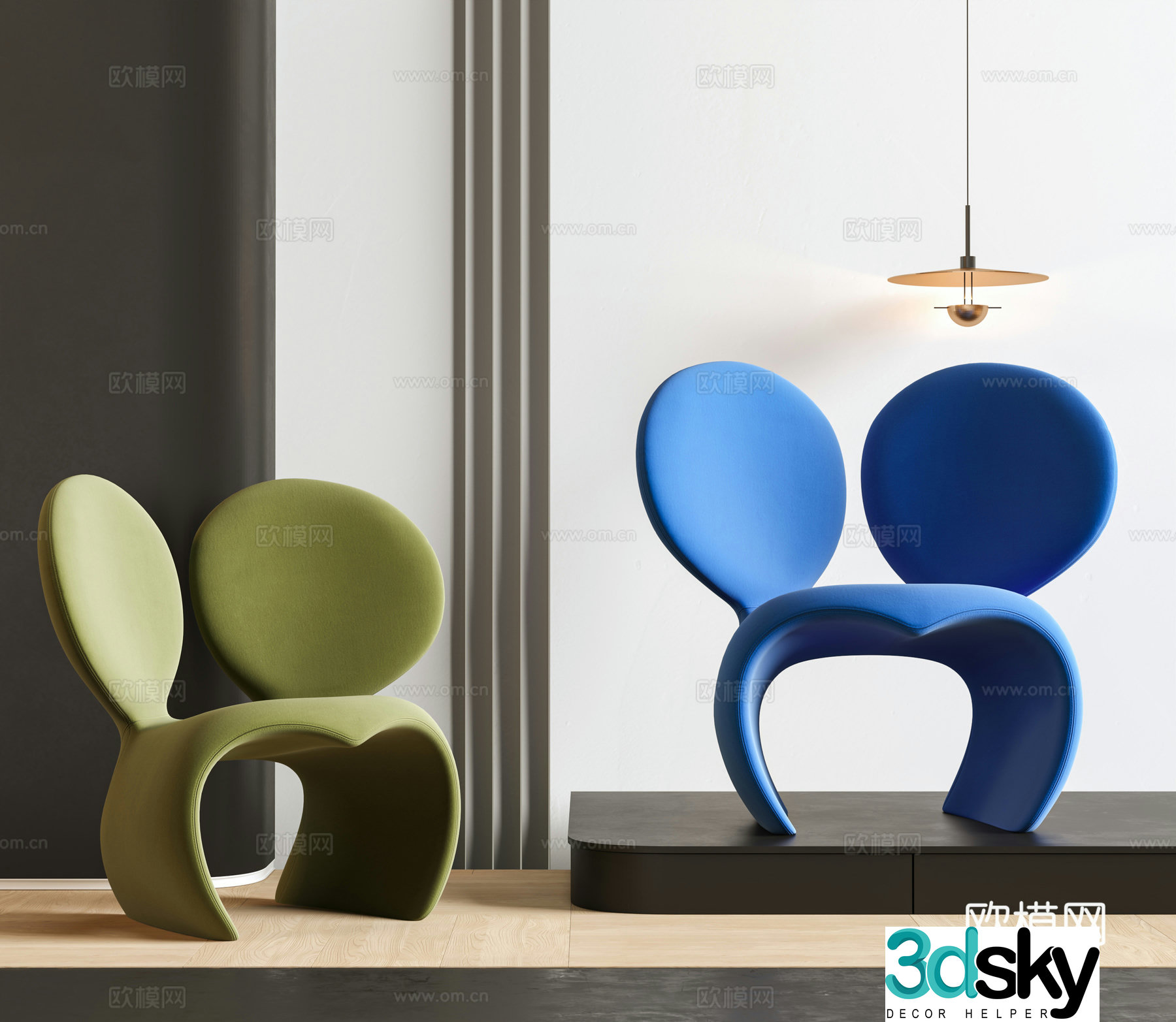 Modern children’s chair Modern simple children’s chair Handmade chair Cartoon chair Single chair Petal chair Flower 3d model