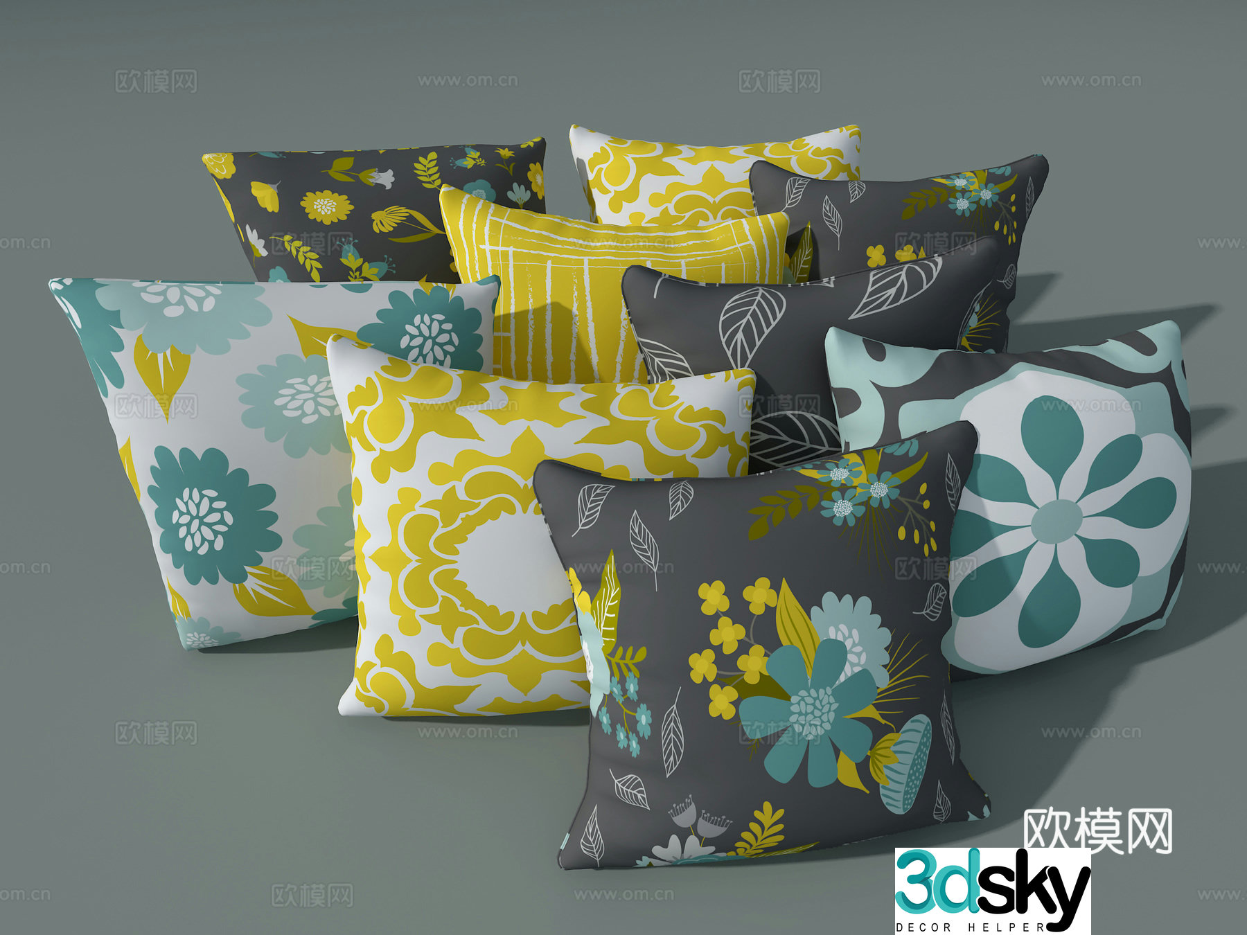 Sofa pillow 3d model