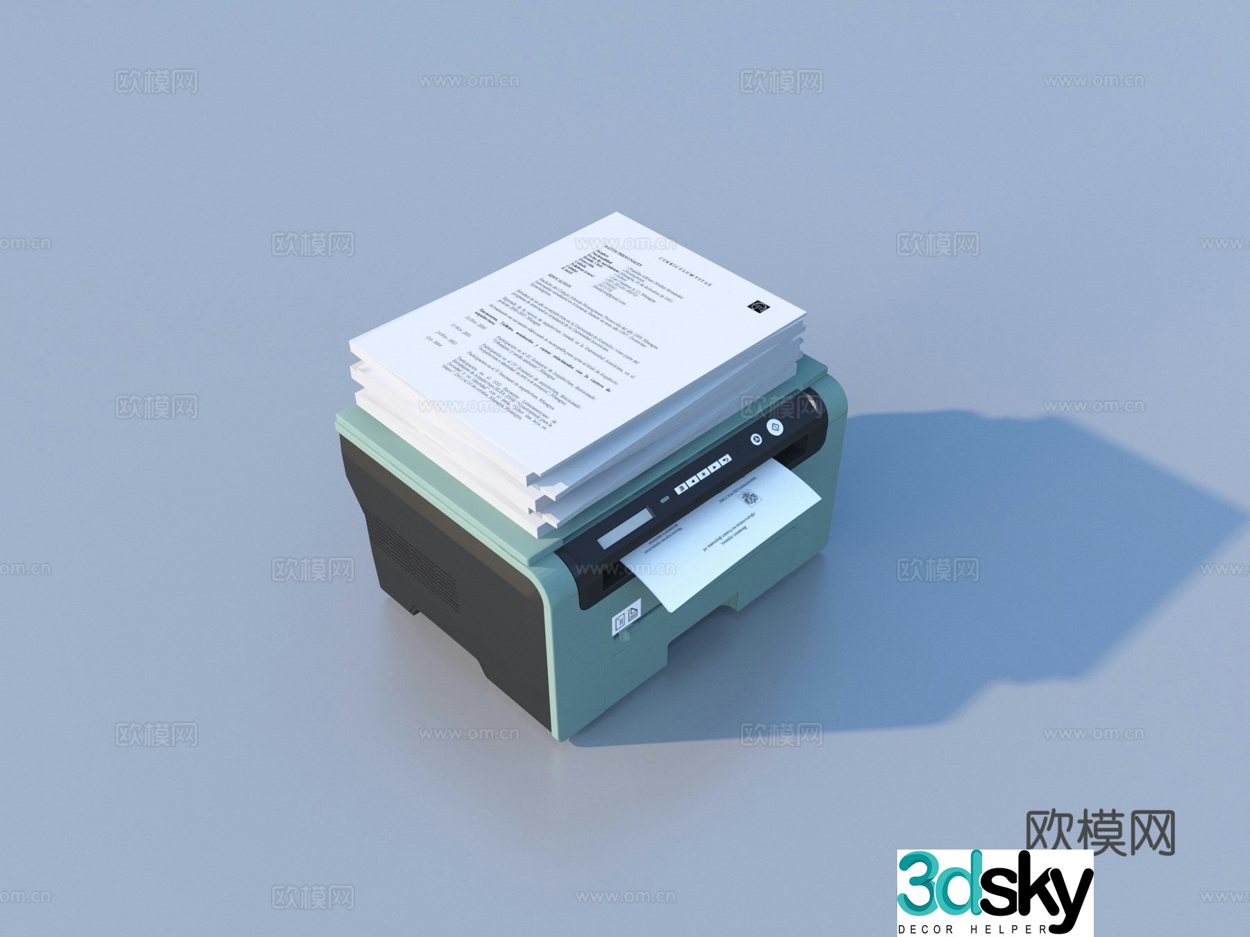 Printer Copier Office Supplies 3D Model