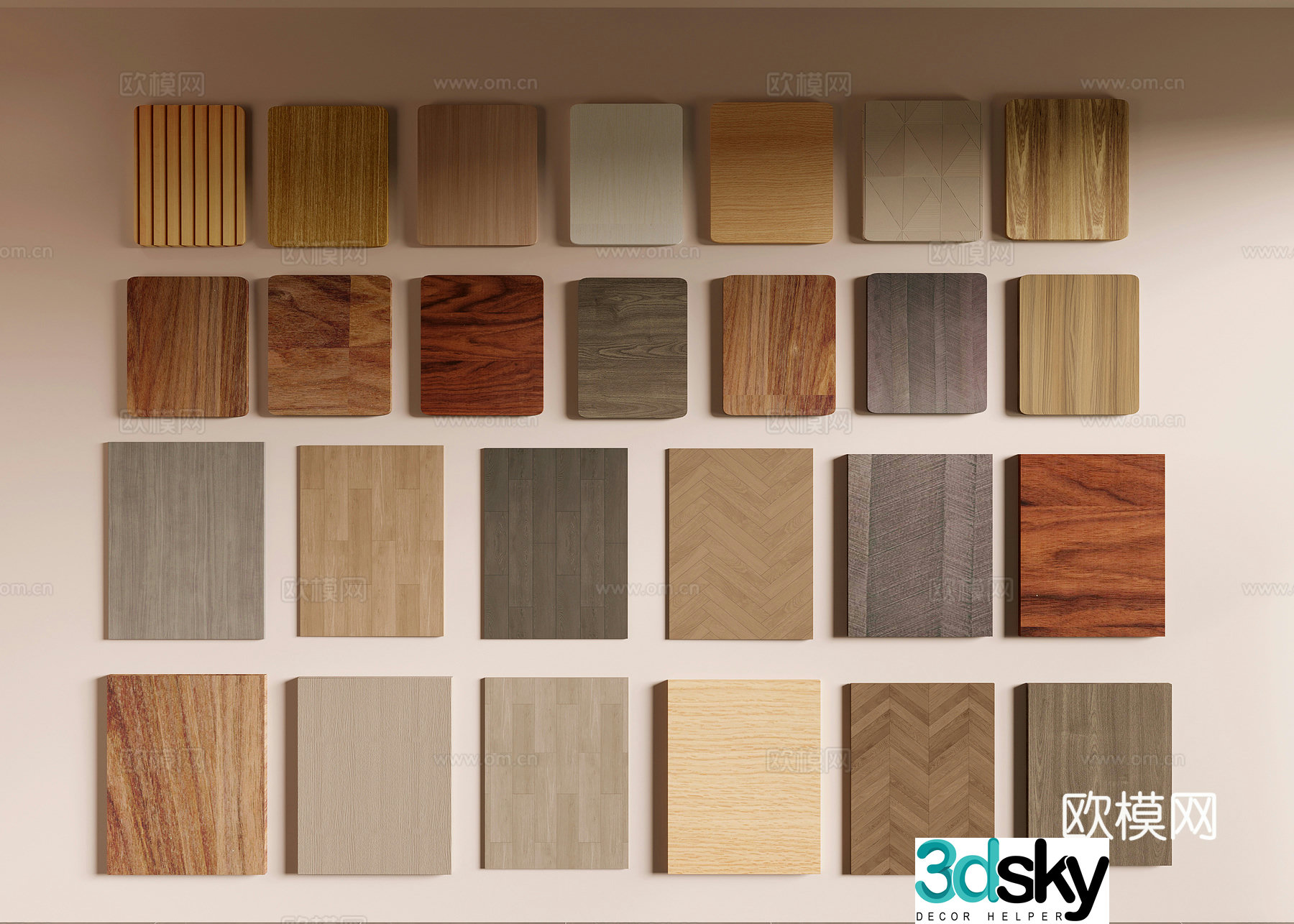 Wooden floor 3d model