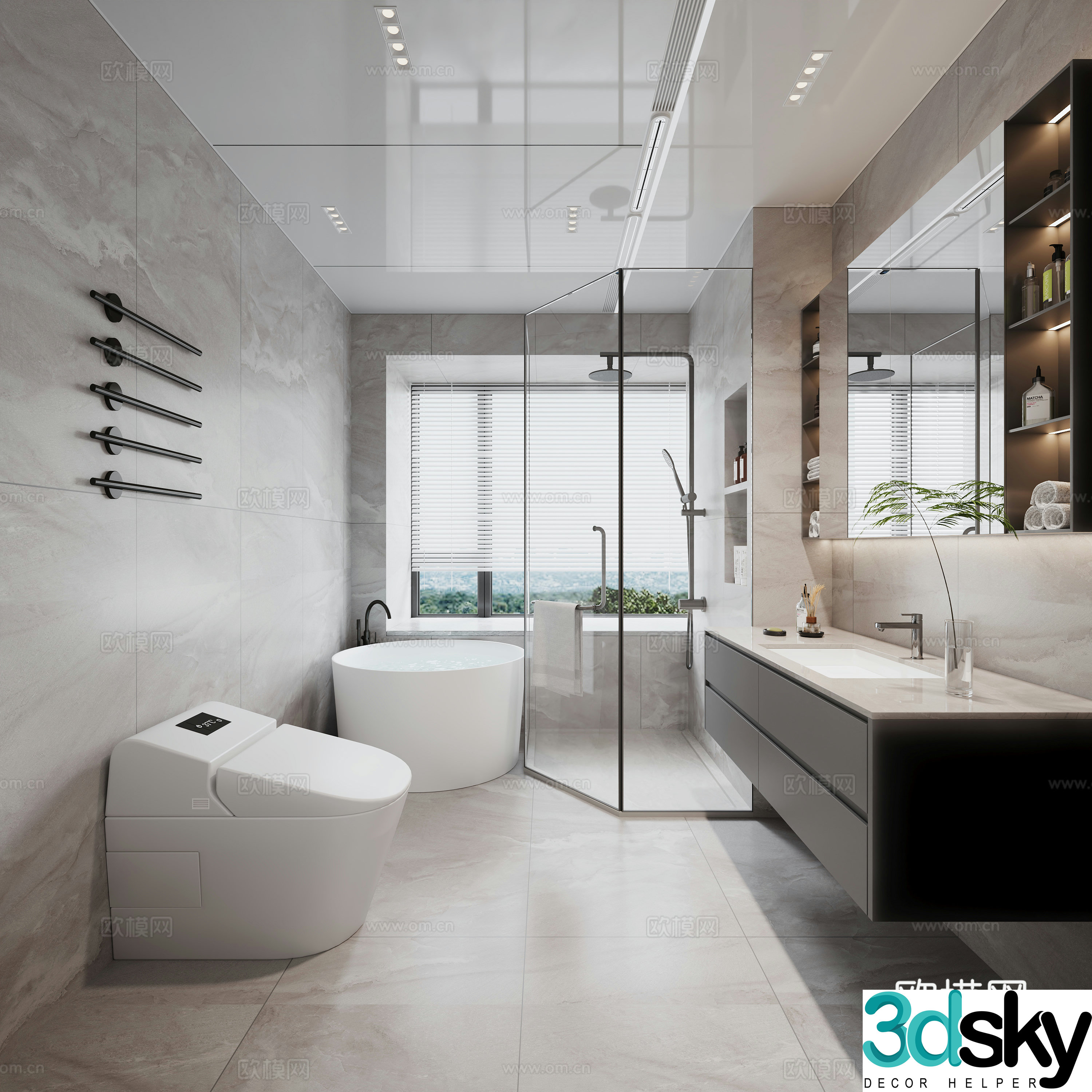 Modern bathroom 3d model