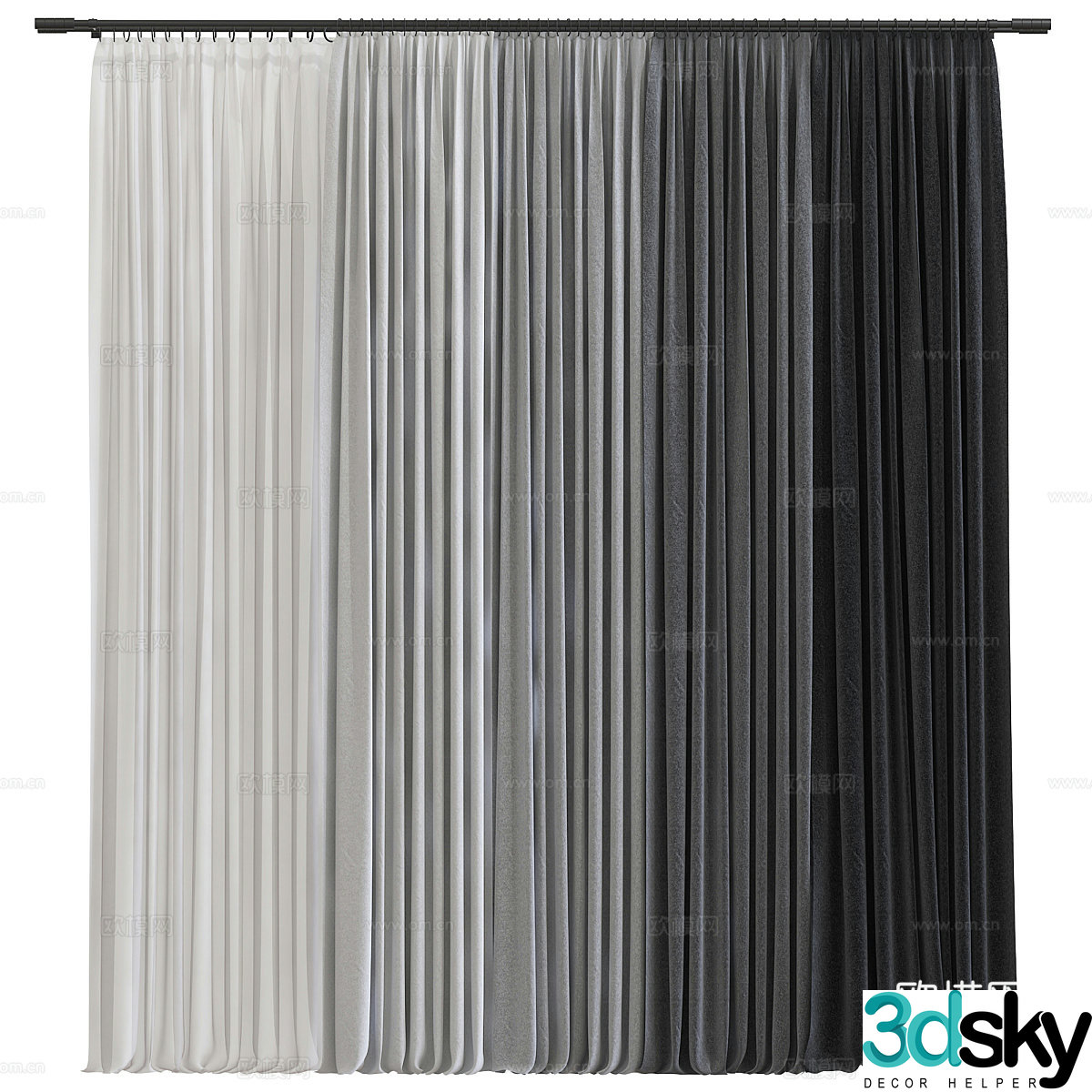 Curtain 3d model