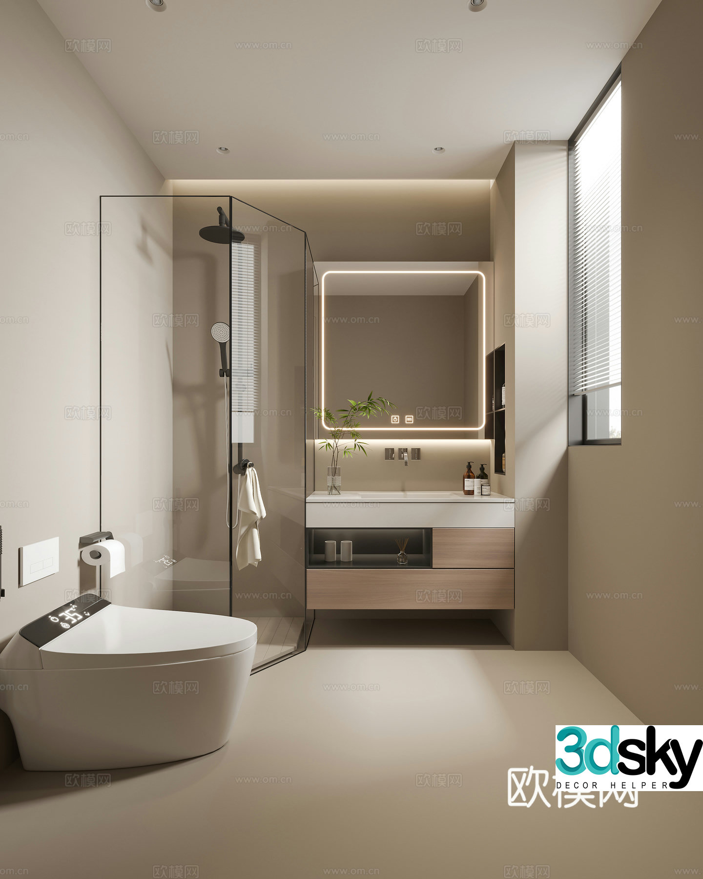 Modern bathroom 3d model
