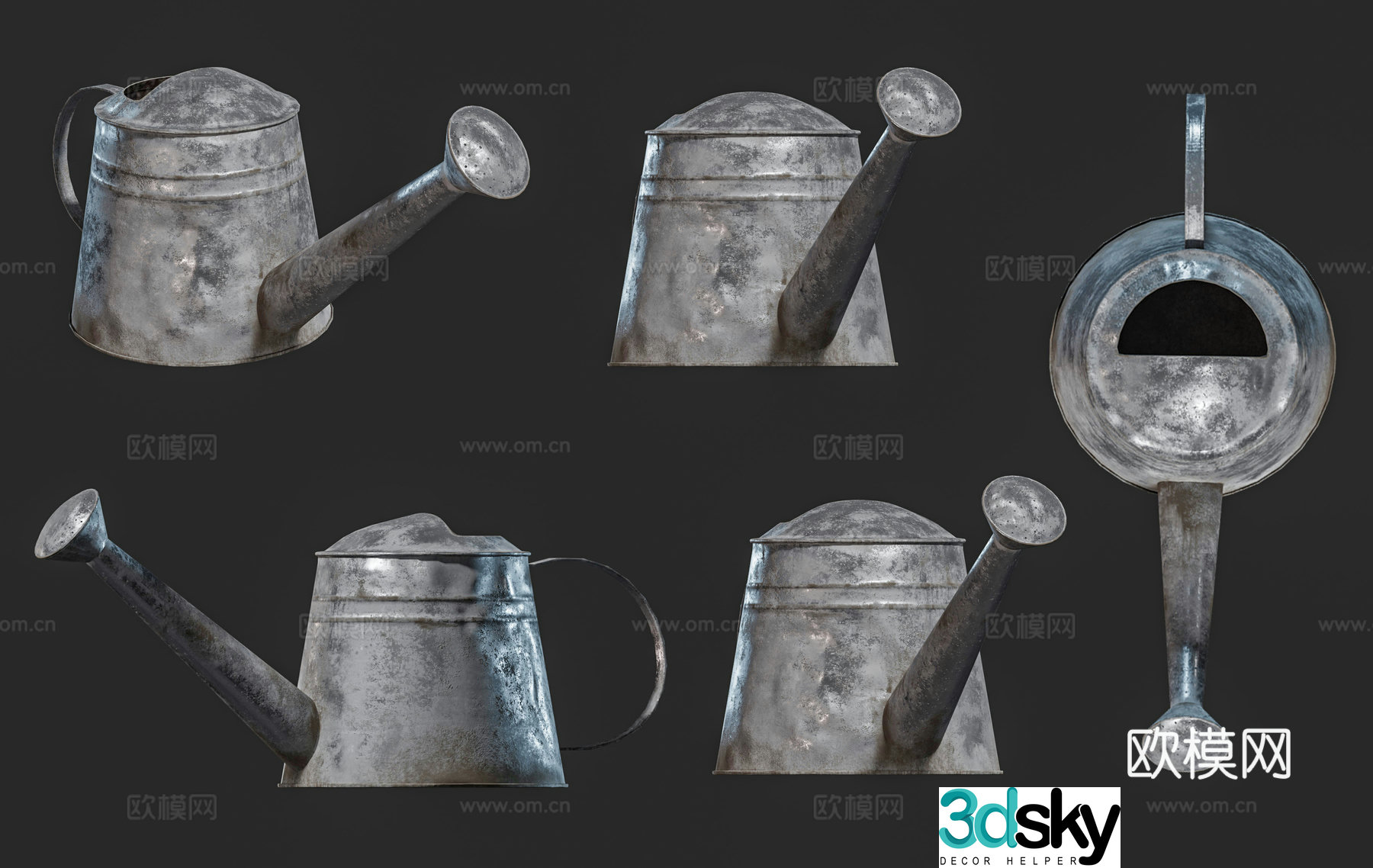 Garden watering kettle sprinkler kettle metal water can sprinkler kettle watering kettle flower watering kettle sprinkler 3d model