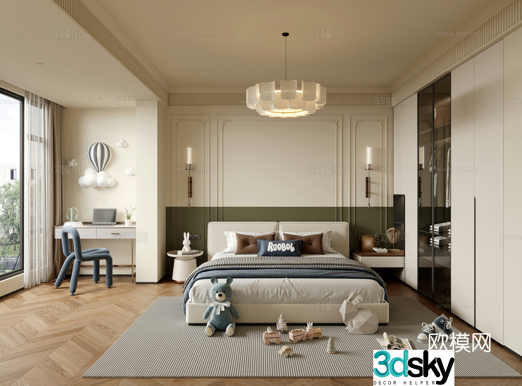 French boy room 3d model