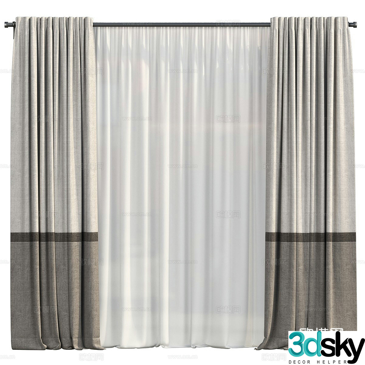 Curtain 3d model