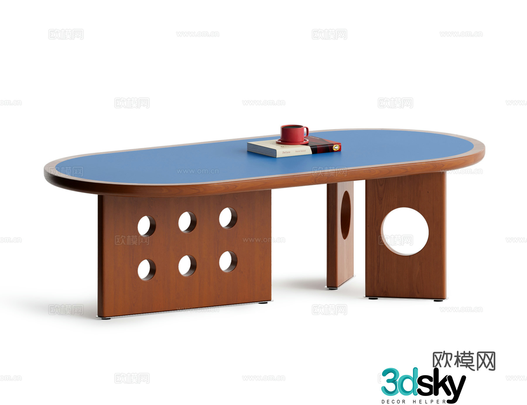 French medieval coffee table 3D model