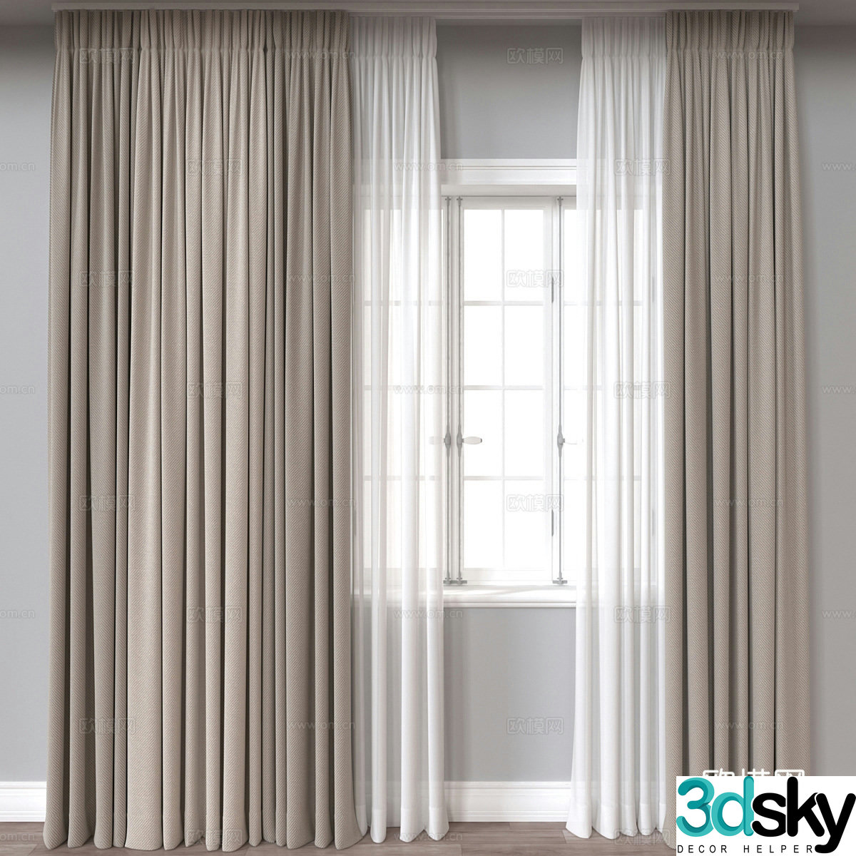 Curtain 3d model