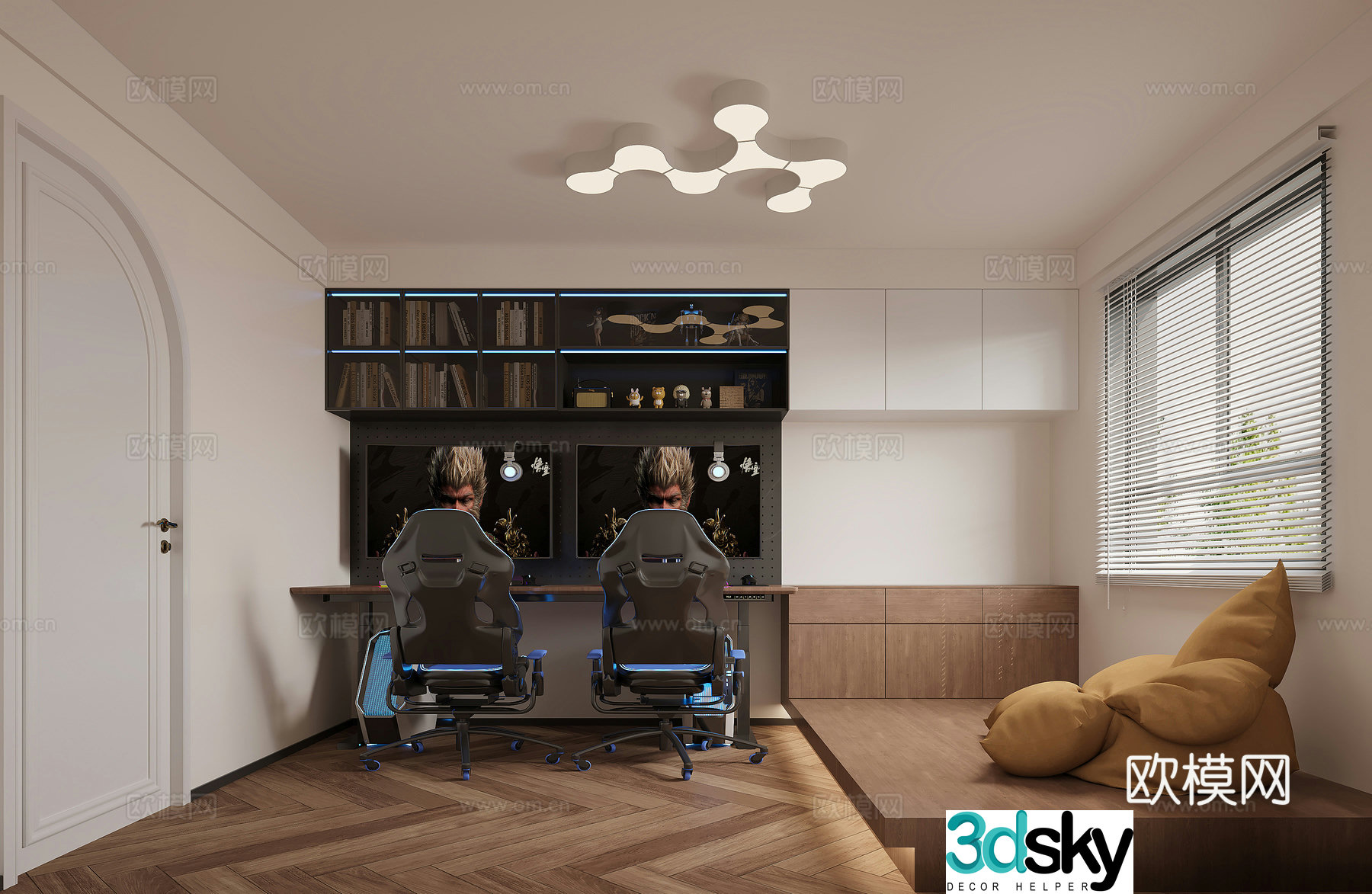 Middle E-sports Room 3D Model