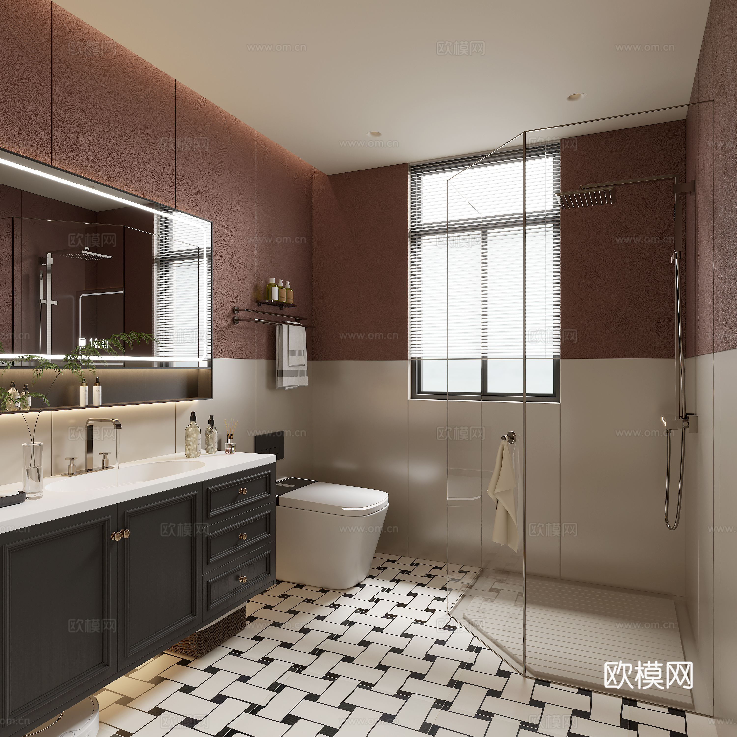 French medieval bathroom 3D model