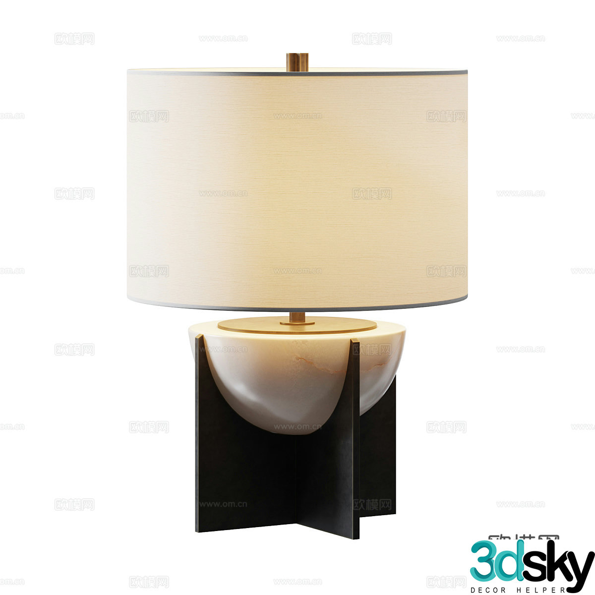 New Chinese desk lamp 3D model