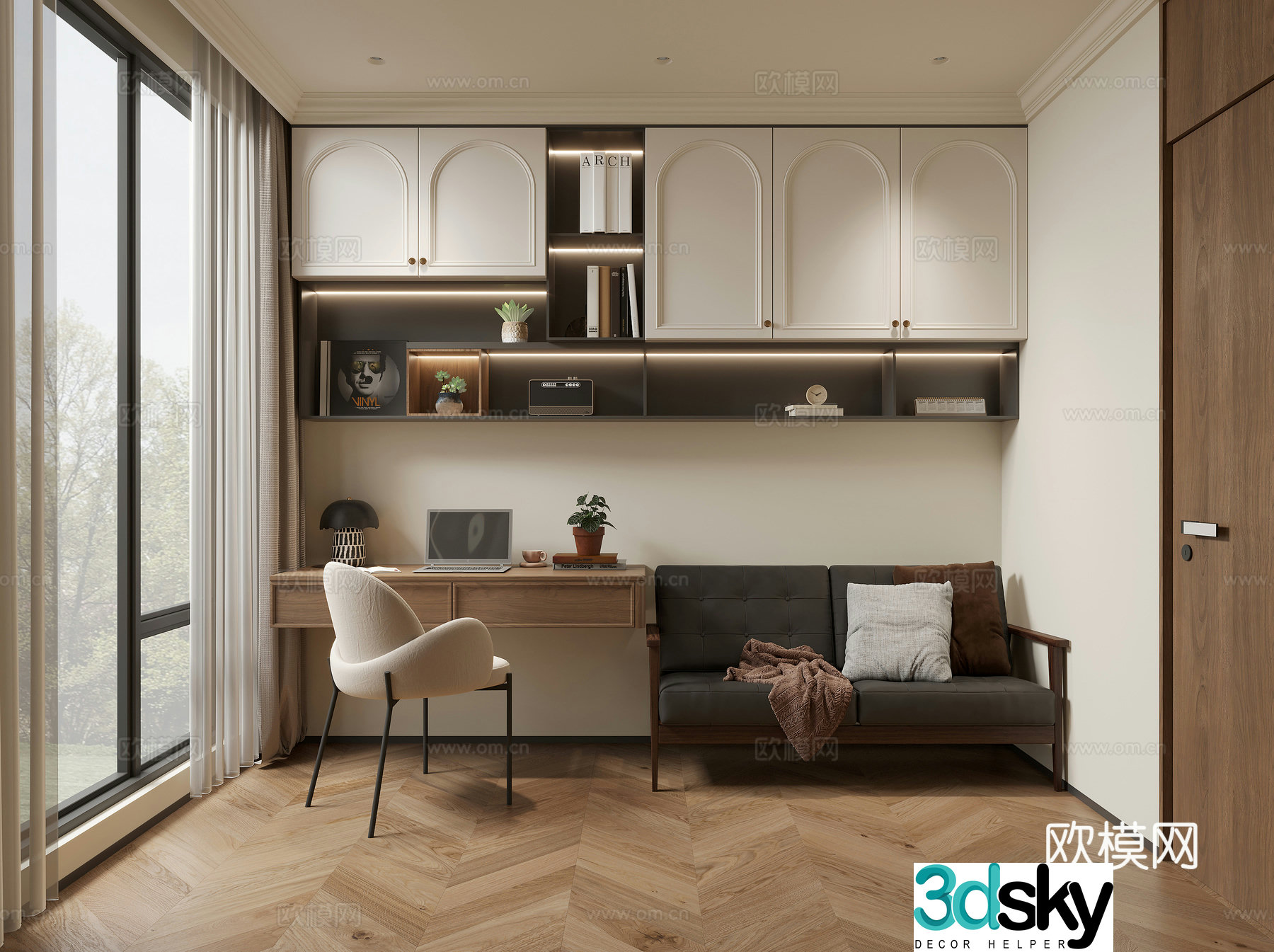 French study 3D model