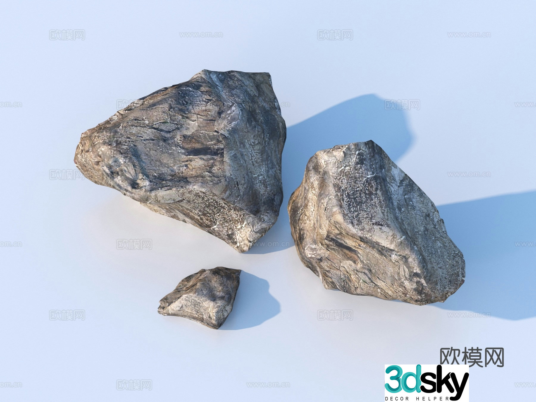 Landscape stone stone rock stone 3d model