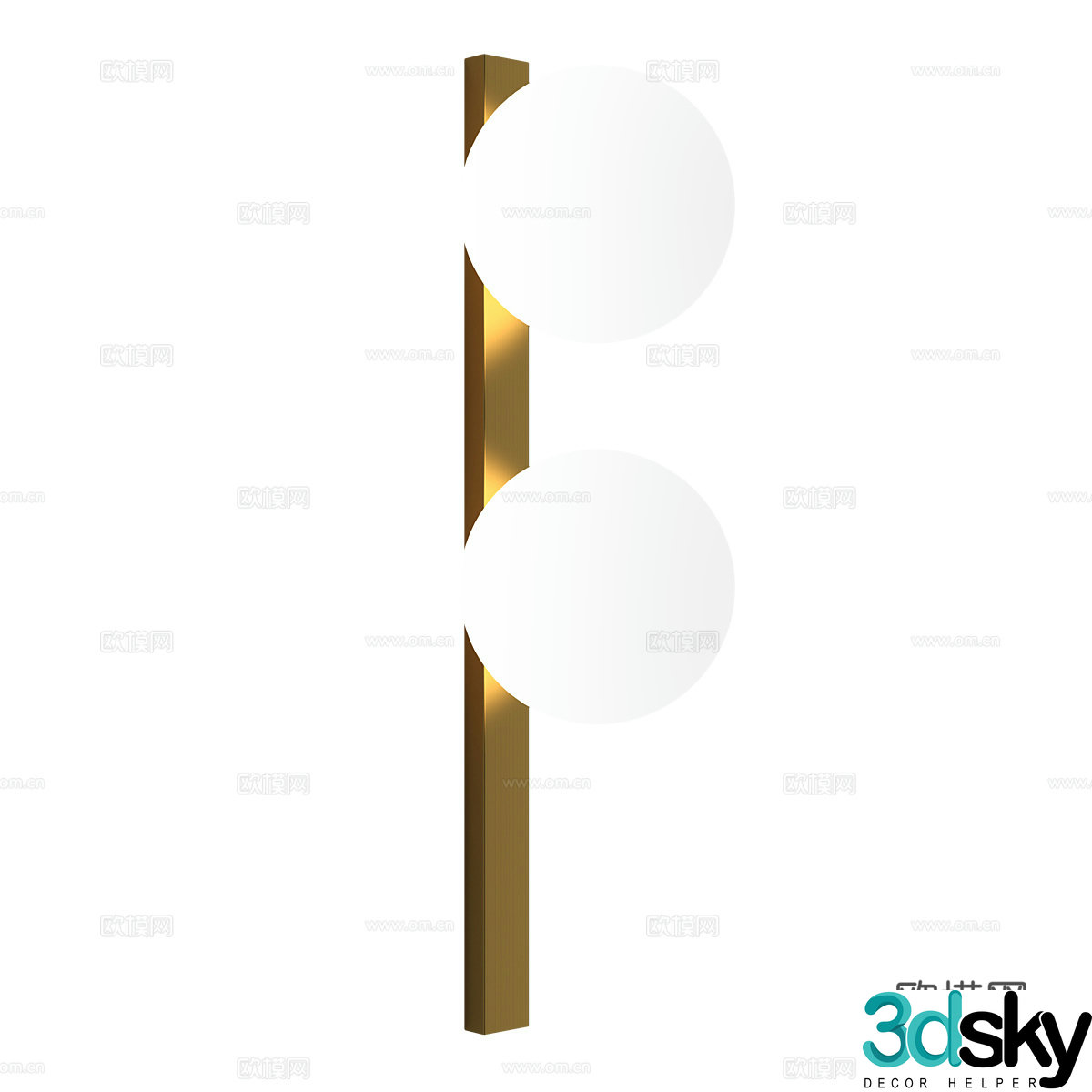 Modern simple wall lamp spherical wall lamp decorative wall lamp living room wall lamp 3d model
