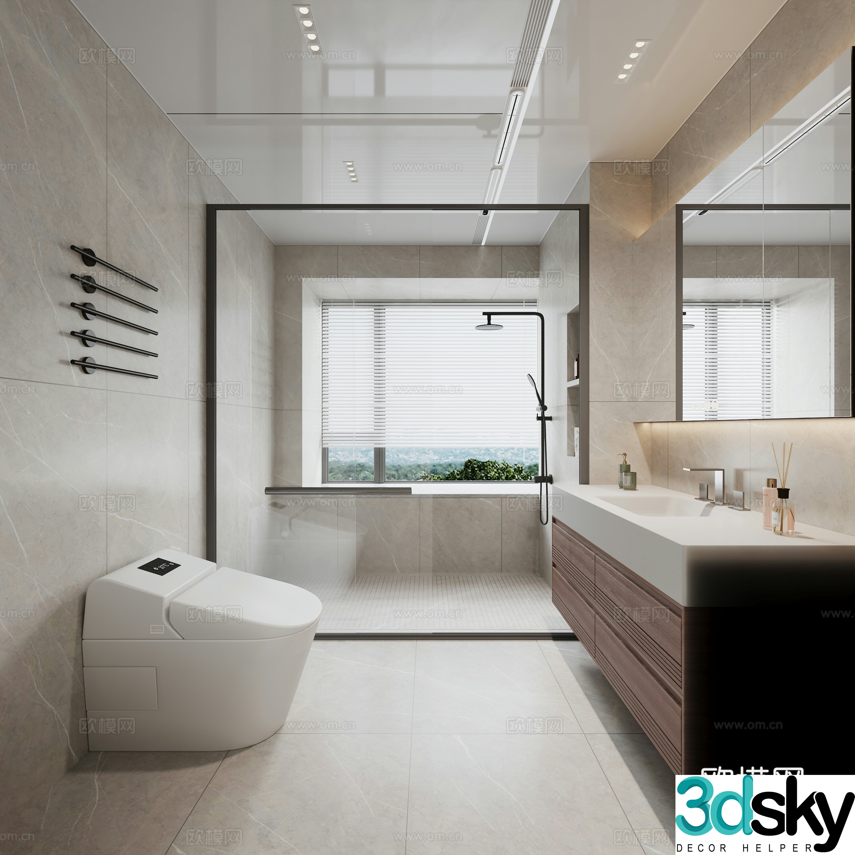 Modern bathroom 3d model