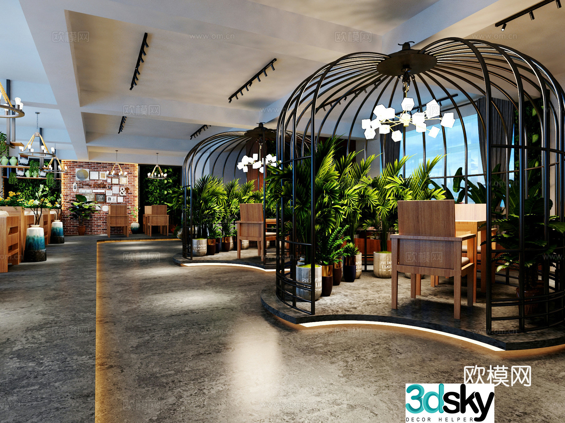 3D model of internet celebrity restaurant
