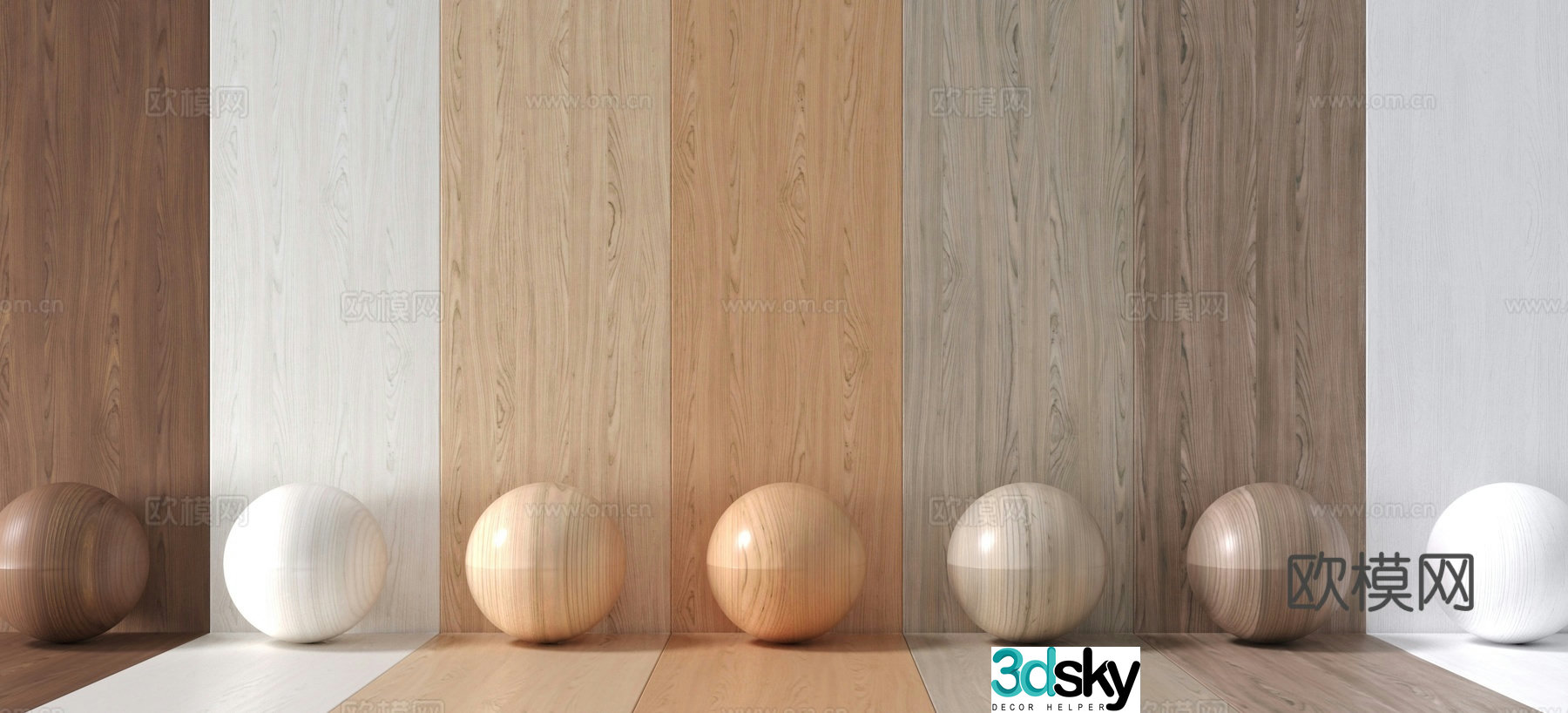 Wood veneer Wood grain 3d model