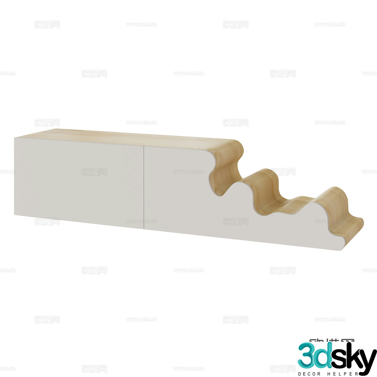 Nordic simple TV cabinet TV cabinet Simple TV cabinet Living room TV cabinet Low cabinet 3D model