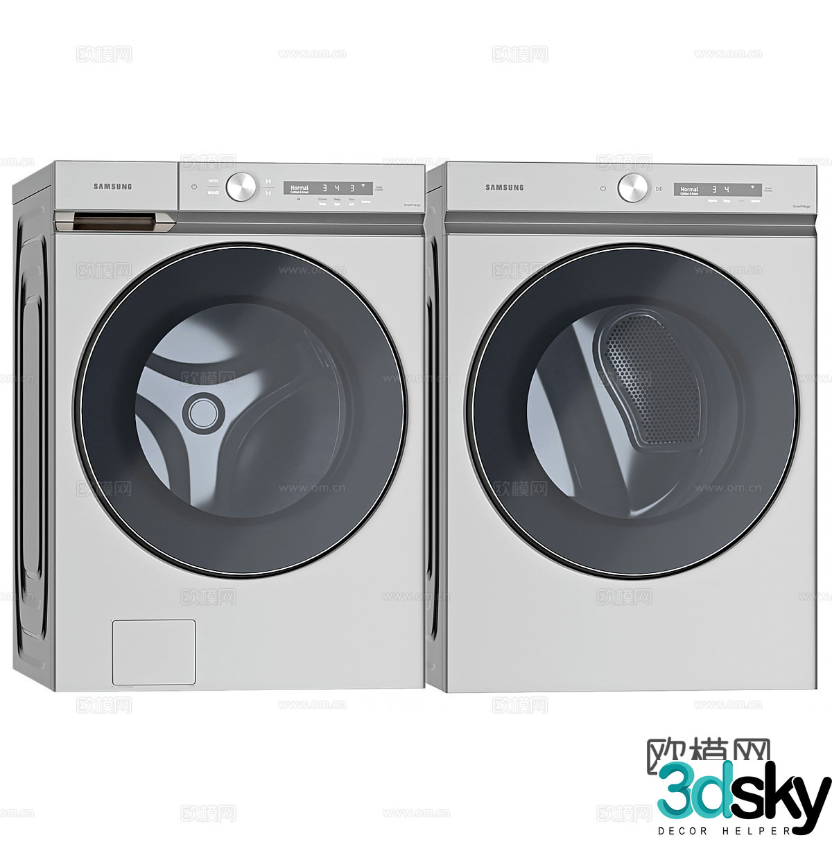 Drum washing machine dryer integrated drying fully automatic washing machine Bosch washing machine 3d model