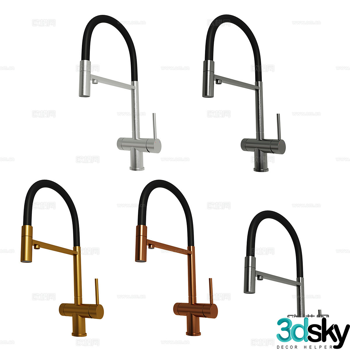 Modern simple faucet faucet simple faucet 3d model