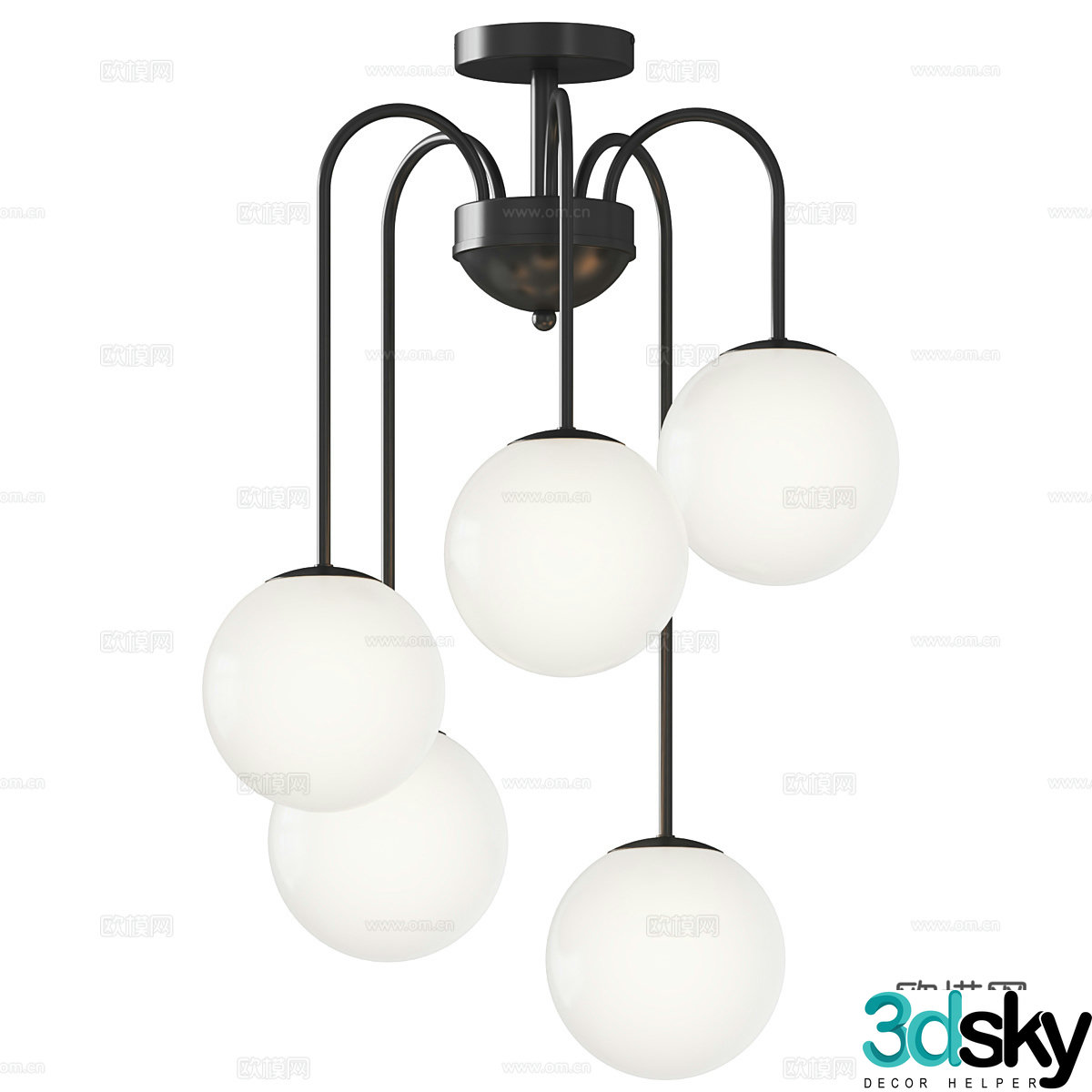 Restaurant chandeliers decorative chandeliers multi-head chandeliers modeling chandeliers special-shaped chandeliers bar chandeliers 3D model