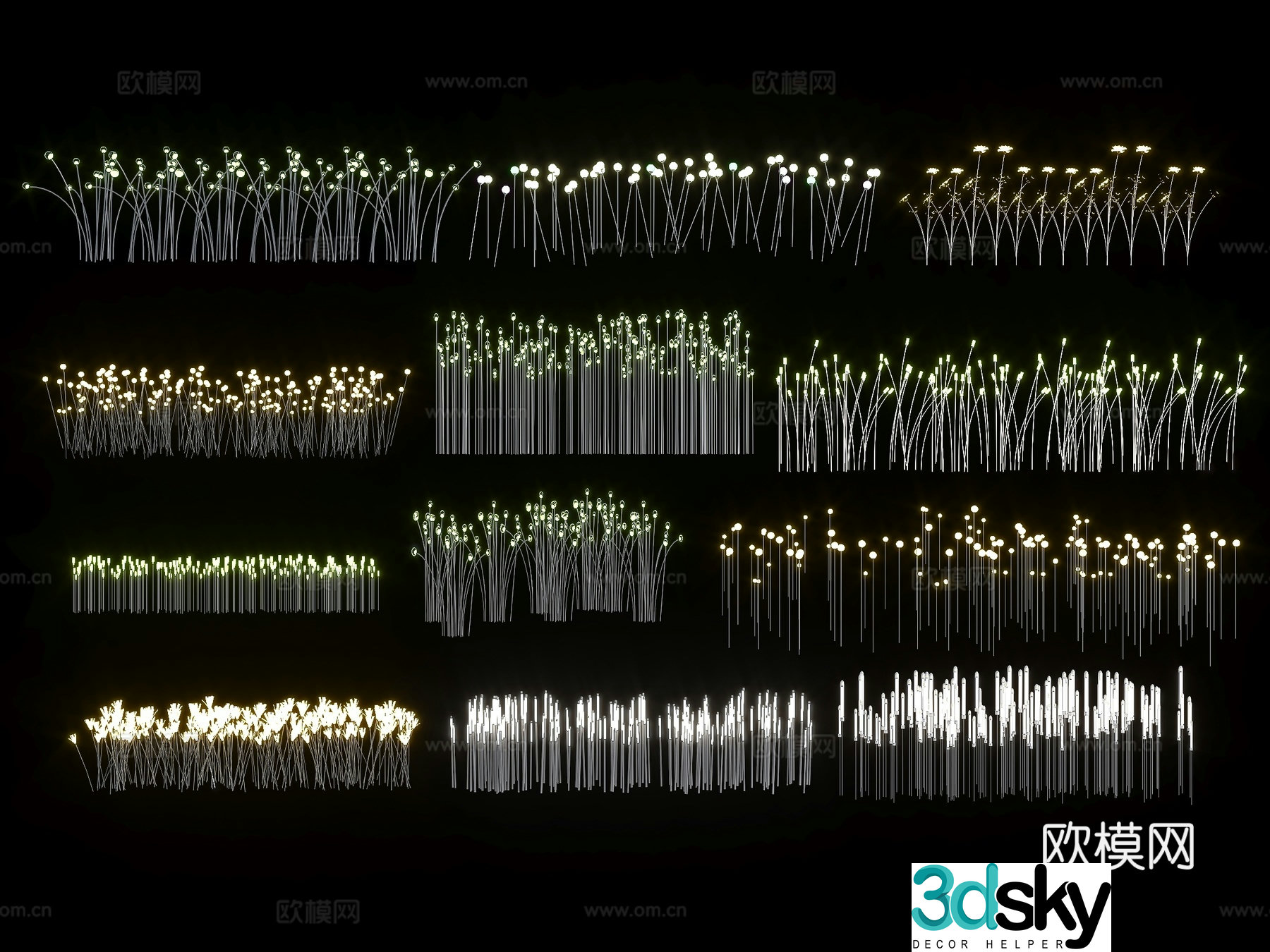 Modern floor lamp Landscape lamp Lawn lamp Garden lamp Outdoor lamp Park lamp Modern star lamp 3d model