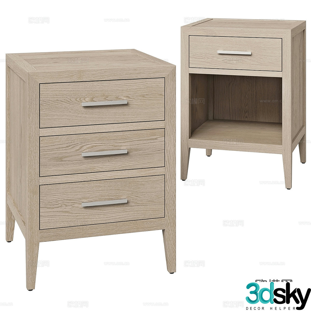 3d model of chest of drawers
