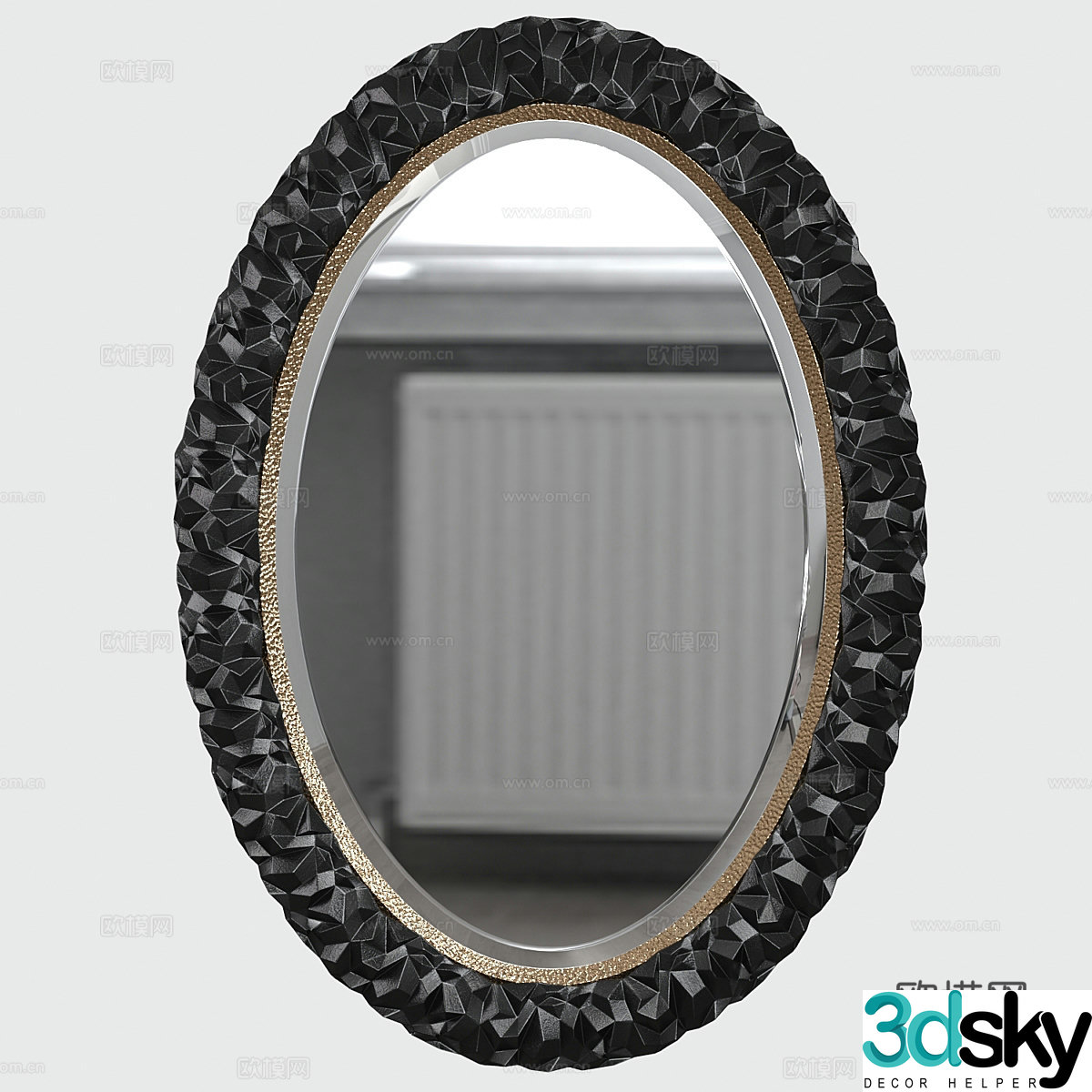 Makeup mirror Dressing mirror Decorative mirror Dressing mirror Household mirror Full body mirror Wall mirror 3D model