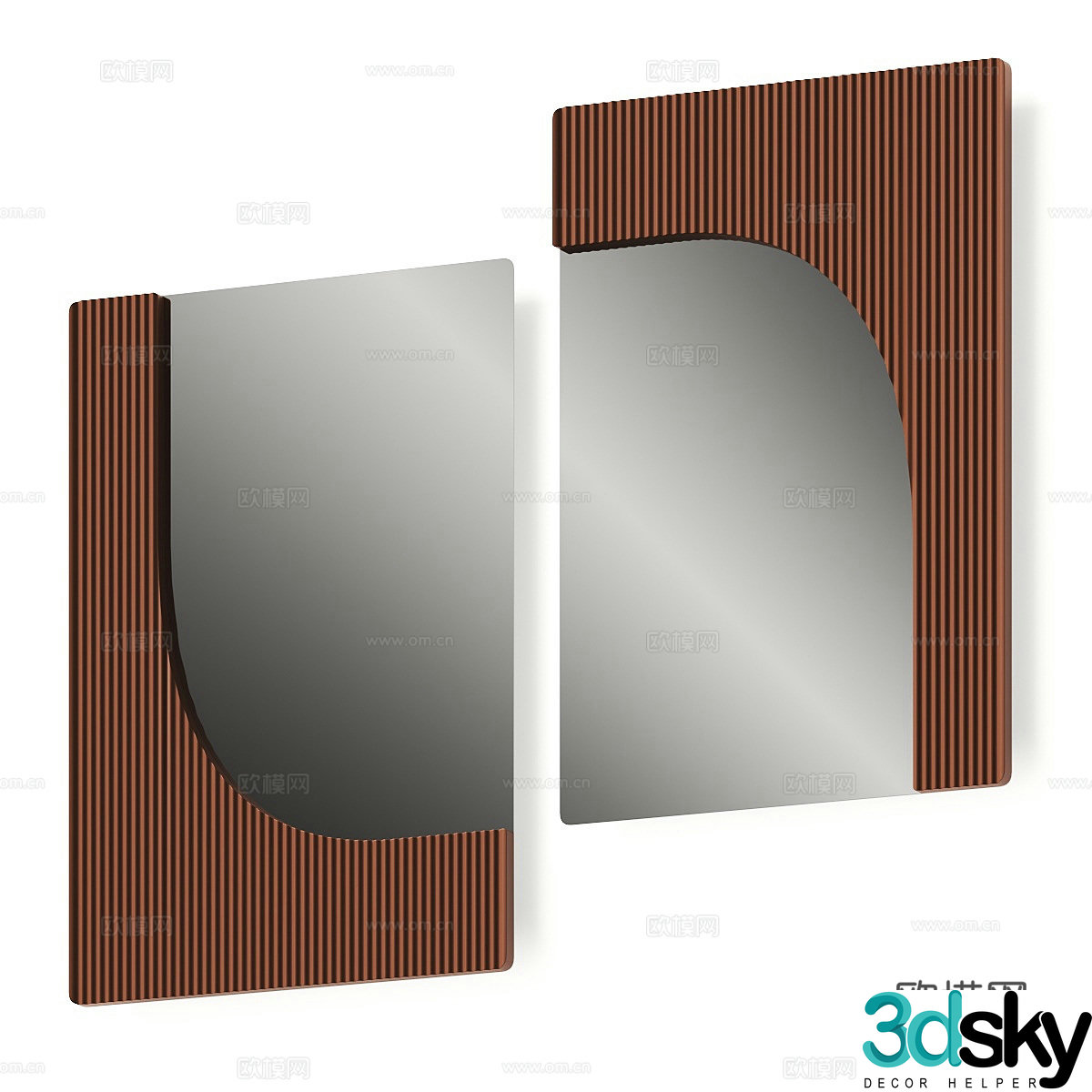 Makeup mirror Dressing mirror Decorative mirror Dressing mirror Household mirror Full body mirror Wall mirror 3D model