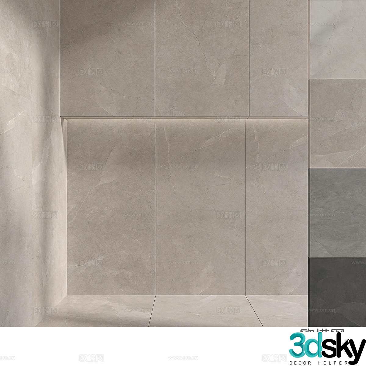 Background wall 3d model