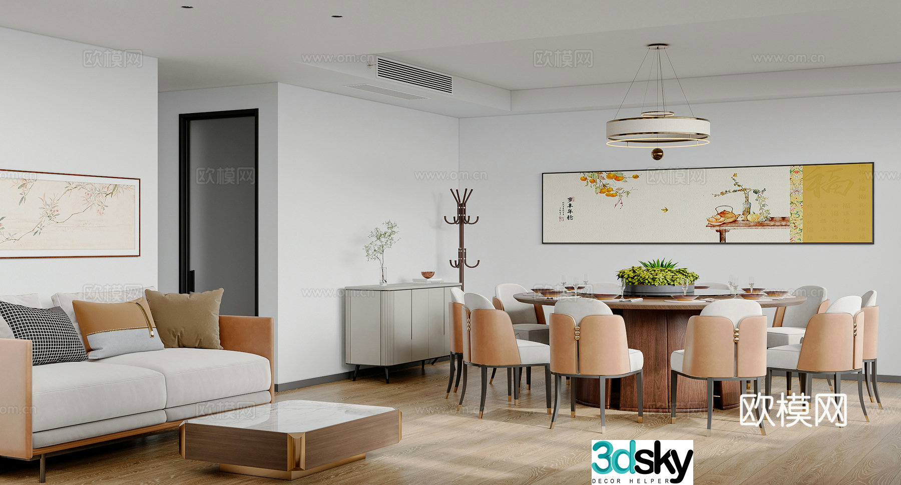 Restaurant private room Restaurant private room 3D model