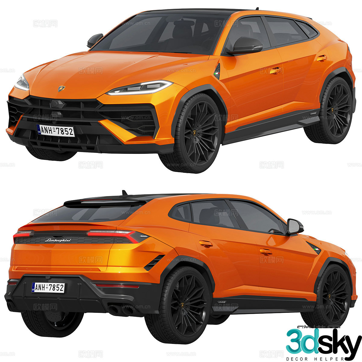 Car SUV Lamborghini Coupe Urus3d Model