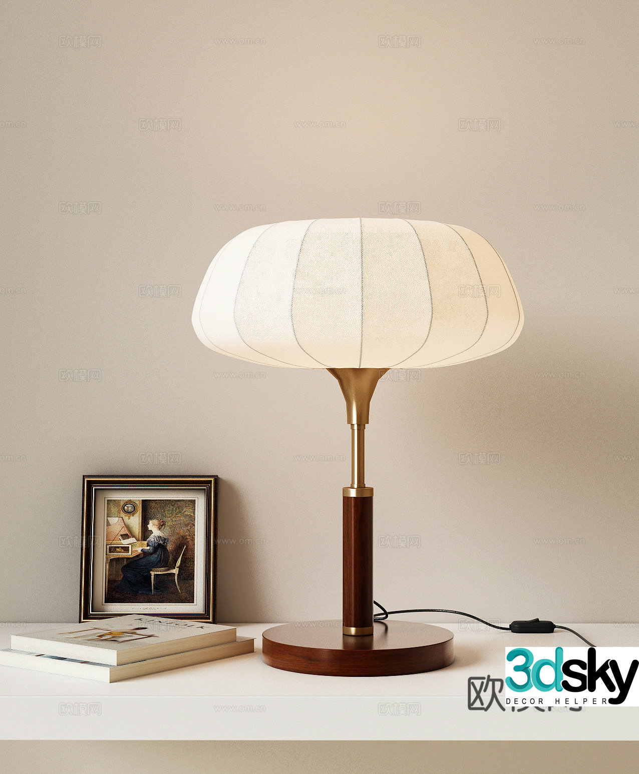 French light luxury desk lamp living room desk lamp bedside desk lamp study desk lamp reading desk lamp 3D model