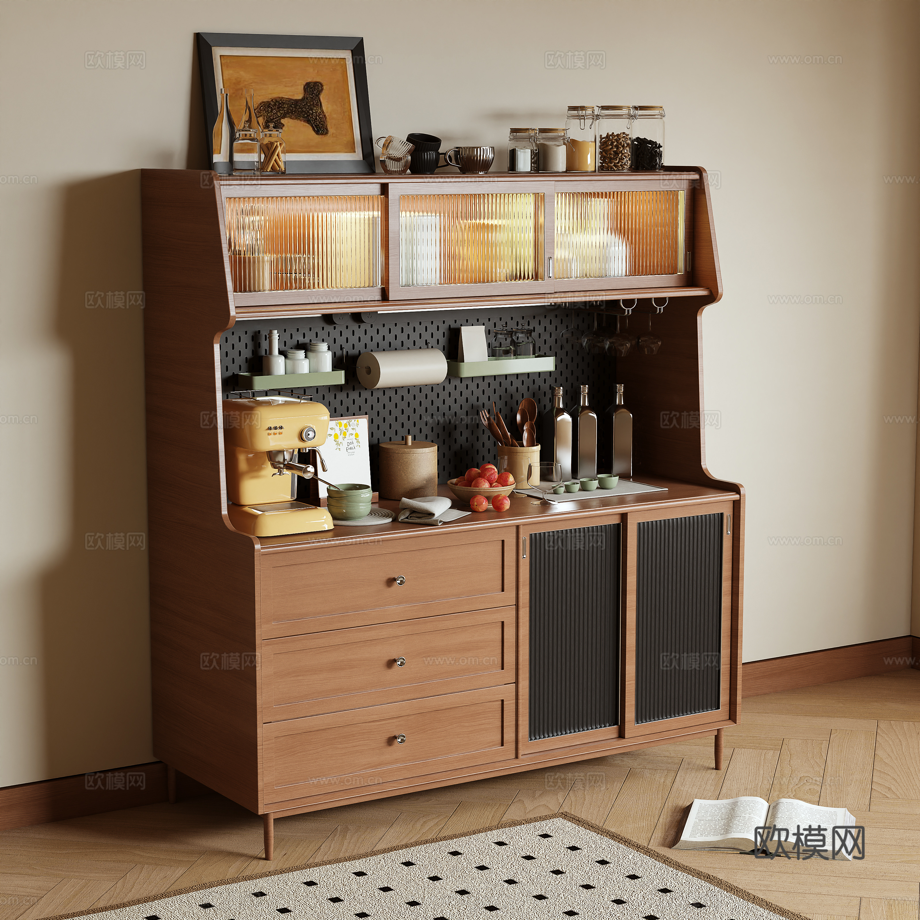 Middle-aged sideboard 3D model