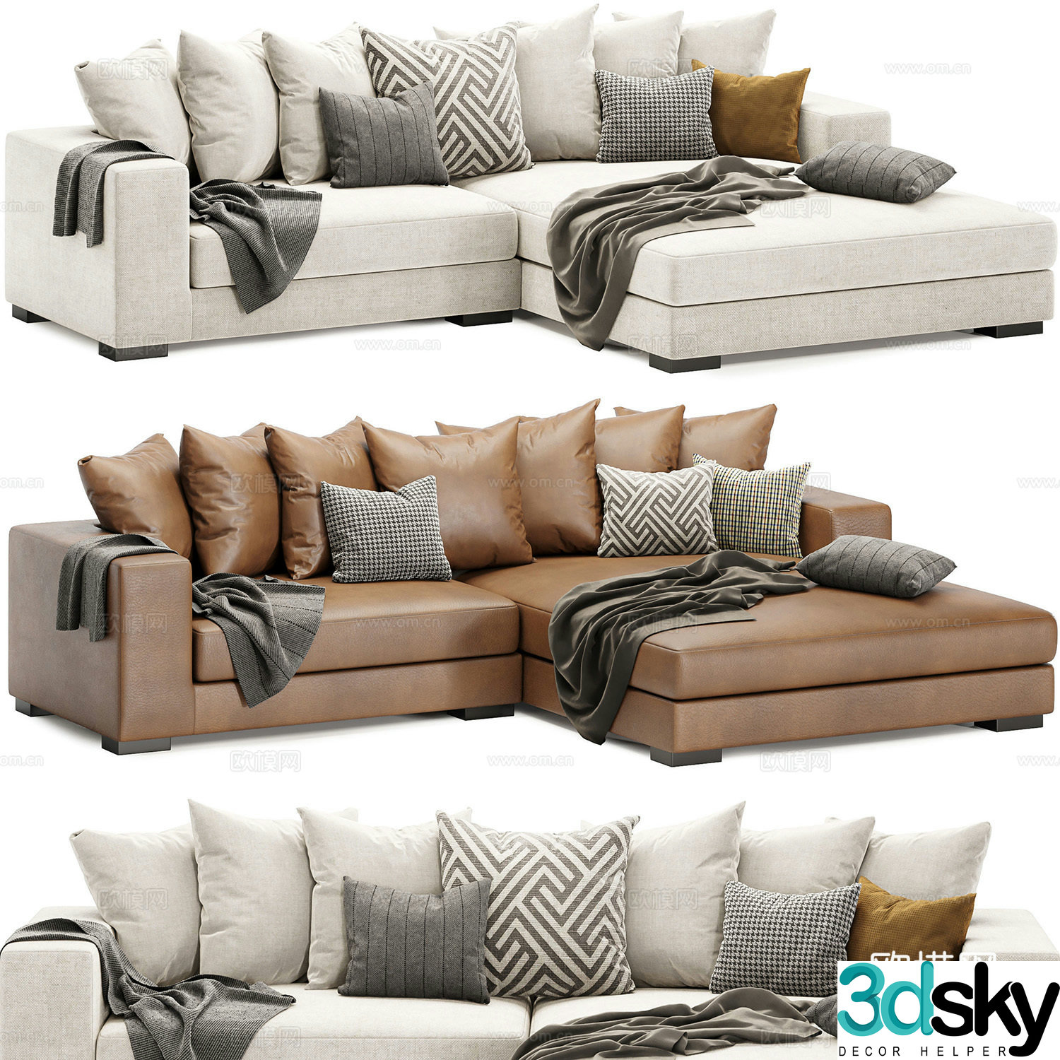 Corner sofa 3d model