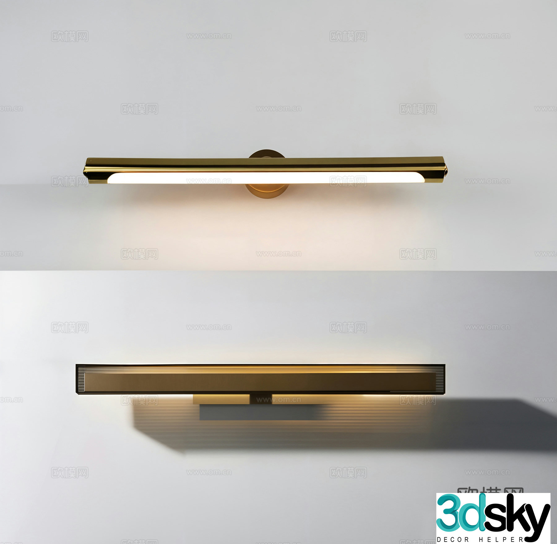 Modern bar wall lamp 3d model