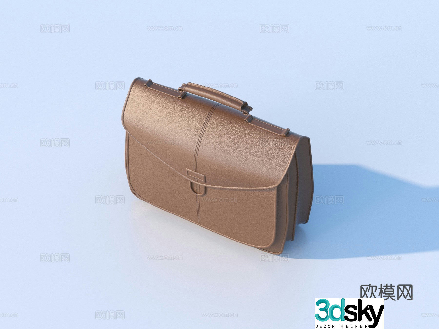 Leather bag Handbag Bag Briefcase Computer bag File bag 3D model