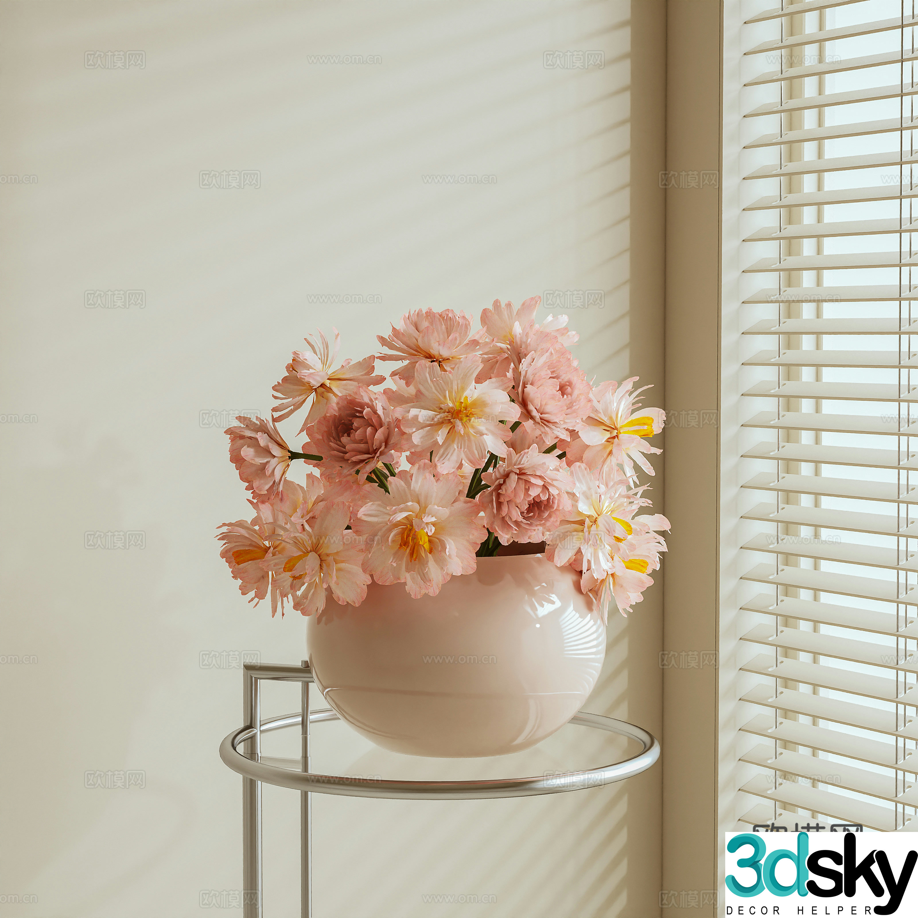 Modern flower 3d model