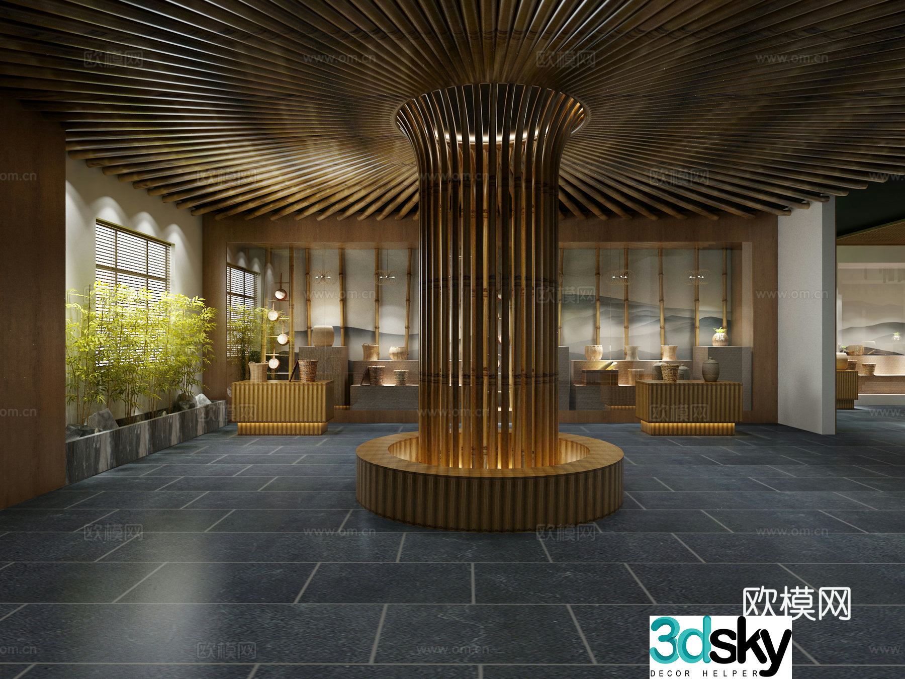 Bamboo Museum 3D Model