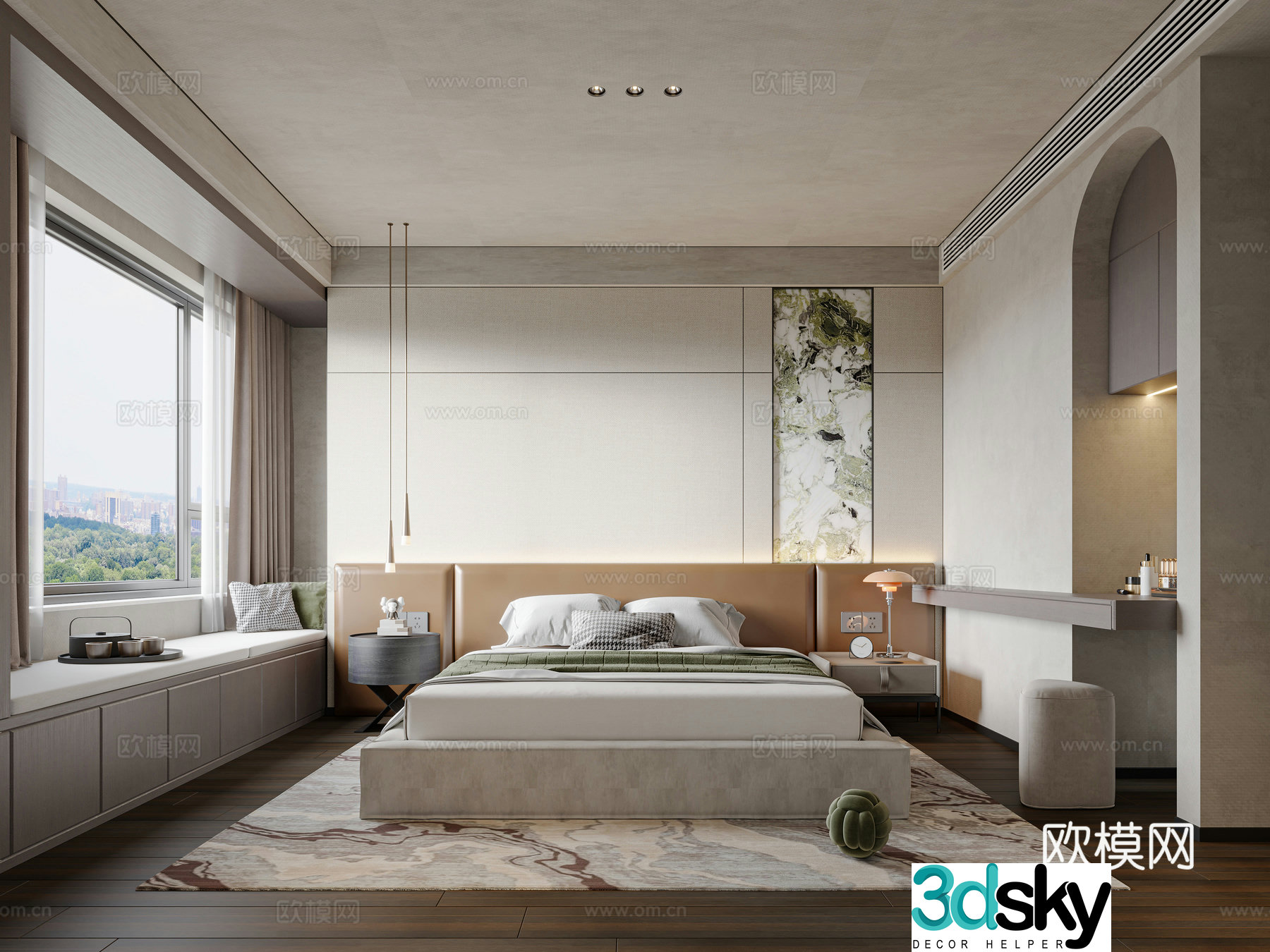 Modern bedroom 3d model