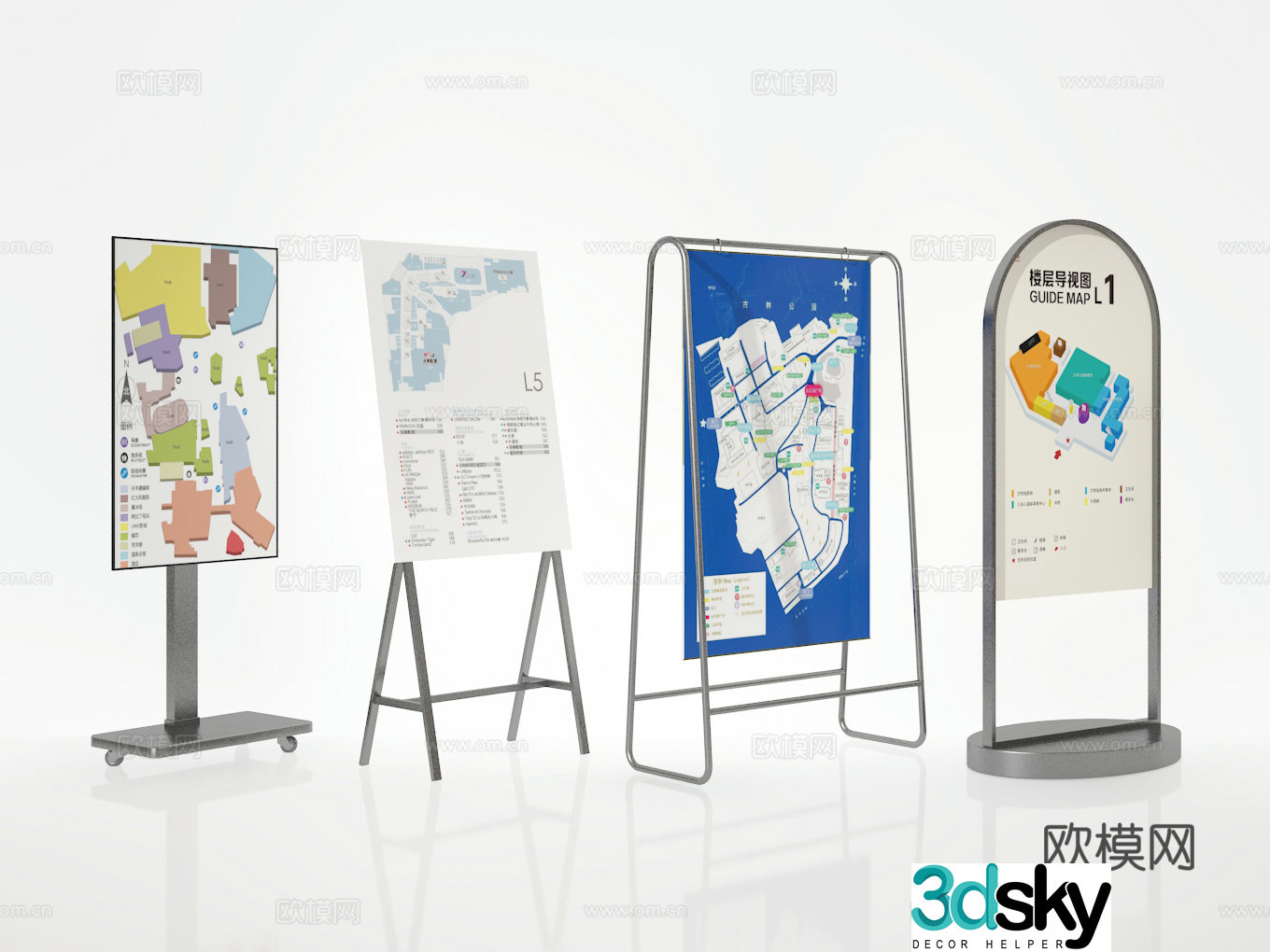 Billboard 3d model