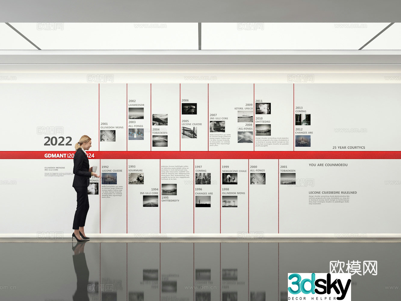 Exhibition hall 3d model