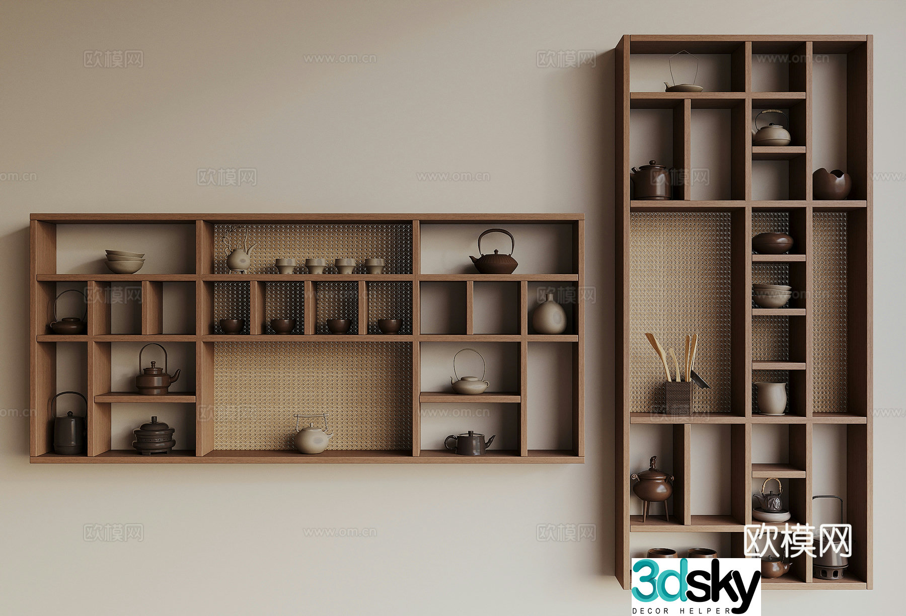 New Chinese tea cabinet 3D model